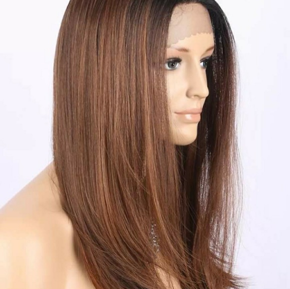 PREMIUM QUALITY CHOCOLATE BROWN LACE FRONT WIG main image 5